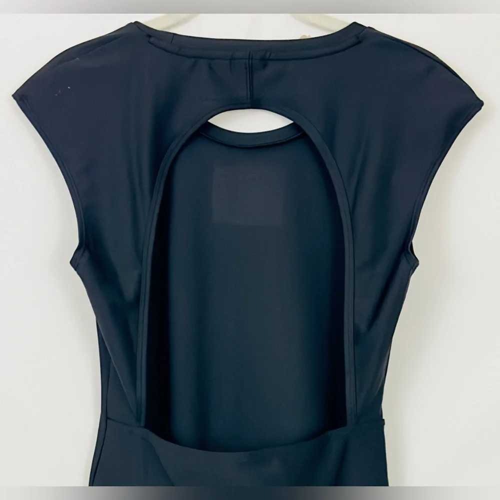 PUMA -Crystal Galaxy Women's Black Bodysuit with open back & snap crotc… - Picture 6 of 12